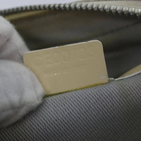 CELINE Macadam Canvas Shoulder Bag Gray Auth - Picture 14 of 16